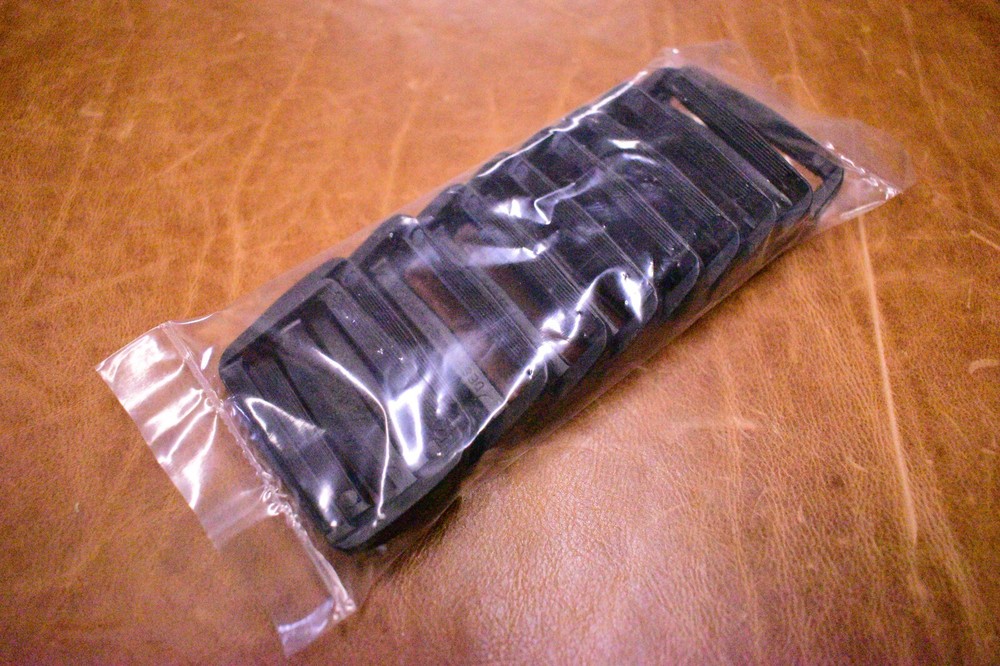 10 PACK Triglides Webbing Slides 2" Black Plastic Adjuster Fastener