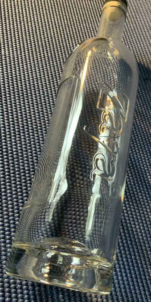 Zaya Rum Bottle With Cork Heavy Thick Glass Empty