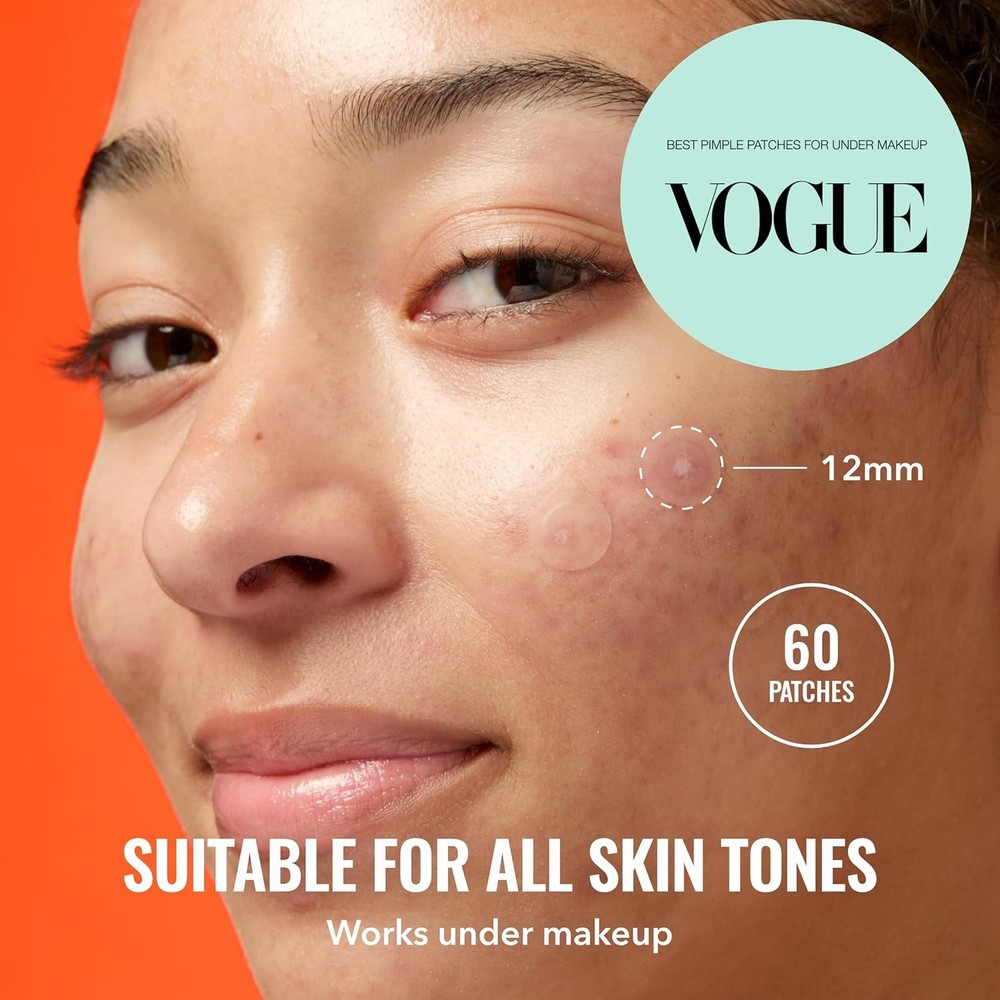 Good Molecules Pimple Patches for Face, 60 Pack – Ultra-Thin Hydrocolloid Acne &