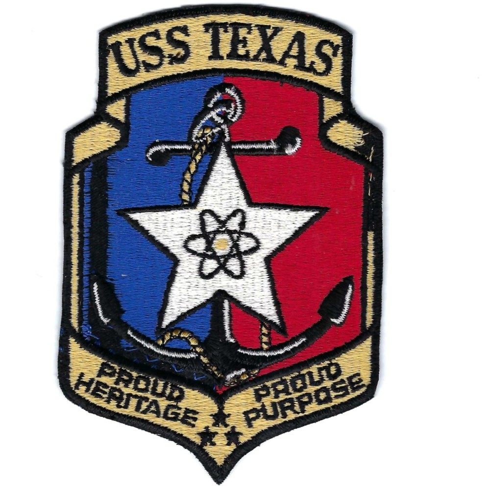 ORIGINAL 70's-80' CGN-39 USS TEXAS (SCHIFFLI MADE)  patch