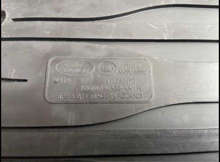 RANGE ROVER EVOQUE L551 FRONT AND REAR DRIVER’s SIDE 2019+