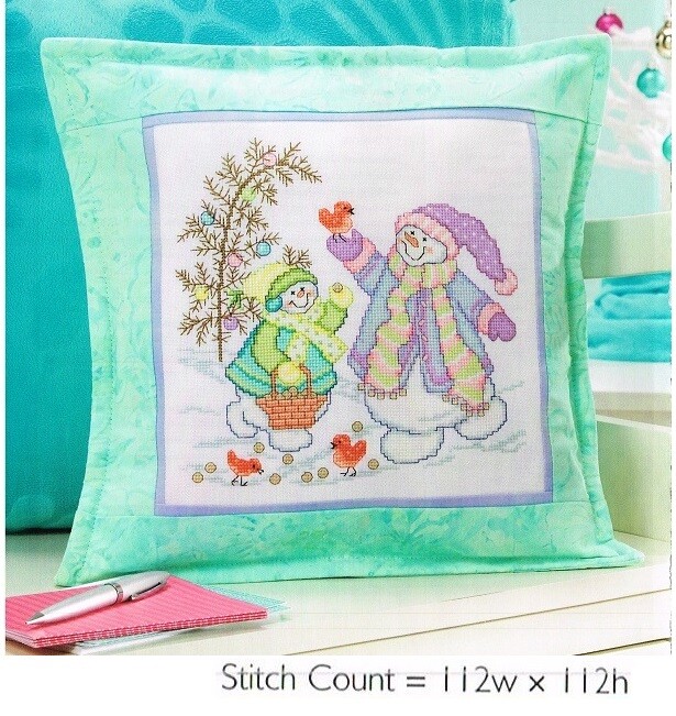 FRIENDLY SNOWMEN  CROSS STITCH PATTERN  ONLY   -   #996