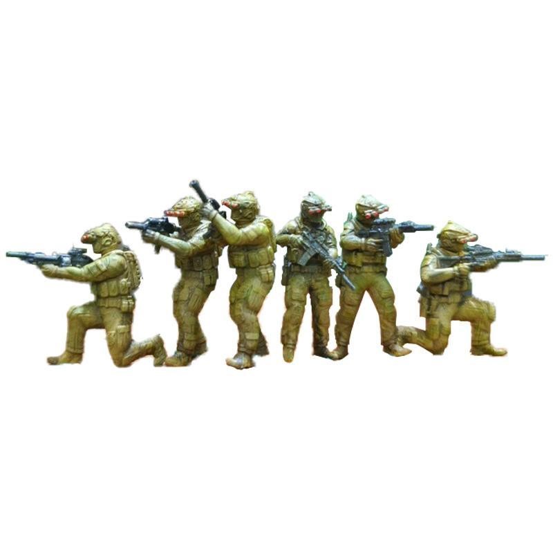 6Pcs 1:64 Scale Miniature Figures Micro Landscape Decor Tiny Photography Props