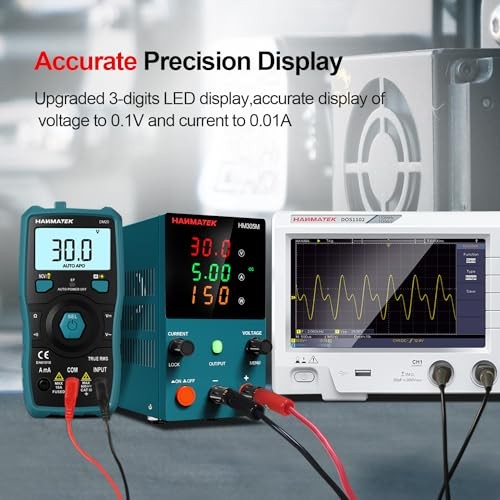 DC Power Supply (0-30 V 0-5 A) HM305M Mini Variable Switching Digital Bench