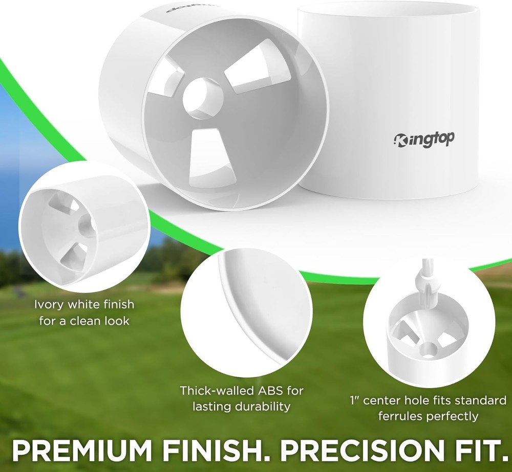 Foldable Golf Hole Cups with Drainage - Perfect for Practice Greens - 2 Count