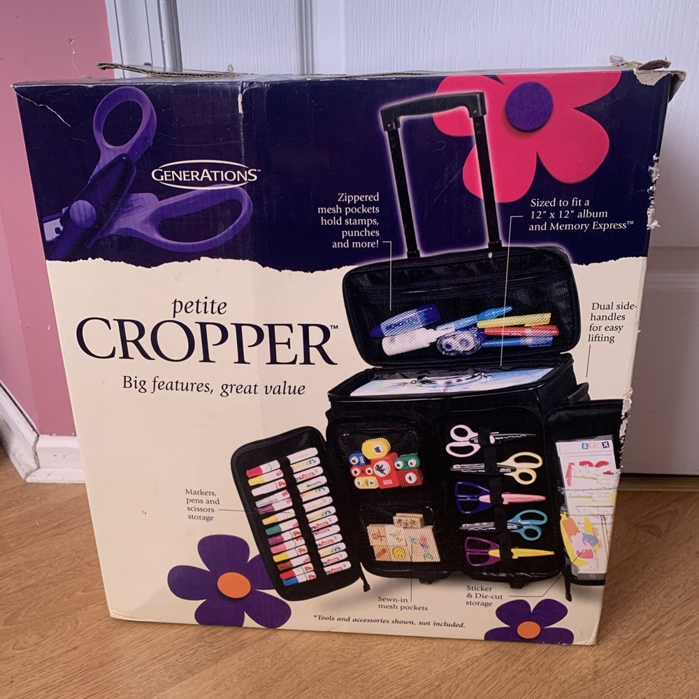 Generations Petite Cropper Scrapbooking Rolling Organizer w/ Telescoping Handle