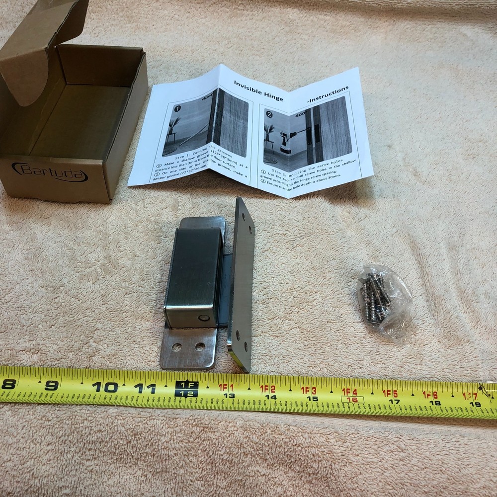 BARTUDA STAINLESS STEEL HEAVY DUTY INVISIBLE HINGE