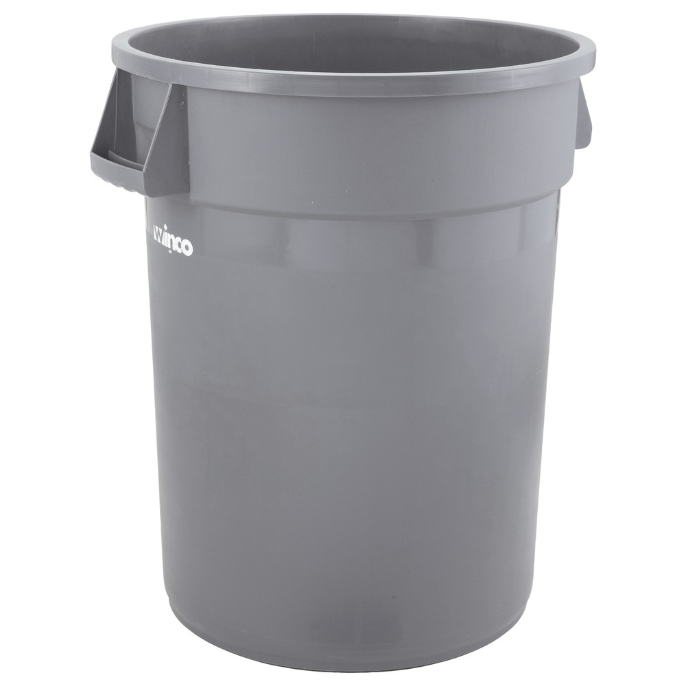 32gal Round Trash Can, Gray (1 Each)