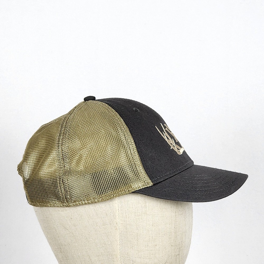 Vortex Optics Vortex Mule Deer Embroidered 6 Panel Gray/Gold Mesh Snapback Hat