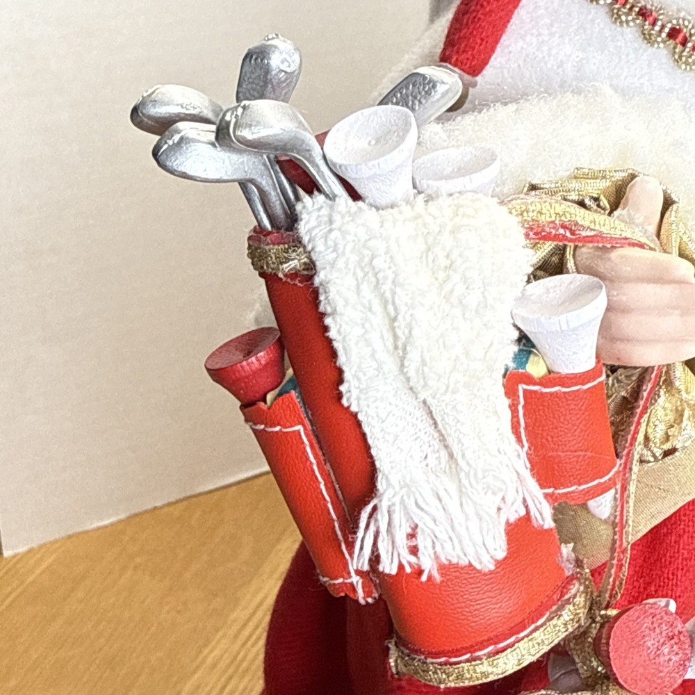 17” Homemade Santa Golf Theme Modern