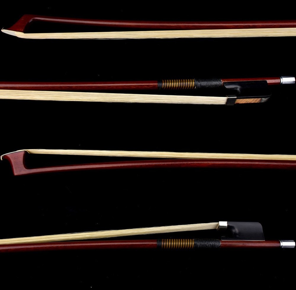 D.PECCATTE Copy Master Antique Pernambuco Cello Bow 4/4 Ebony No eye Silver 81g