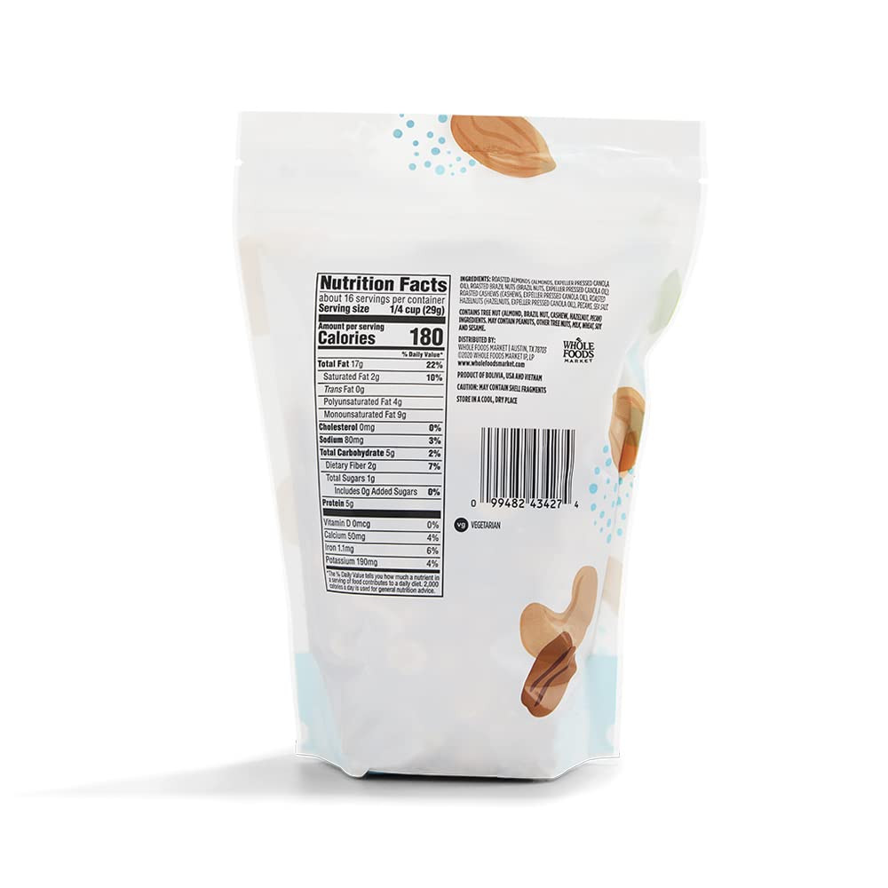 , Roasted Salted Deluxe Mixed Nuts, 16 Ounce