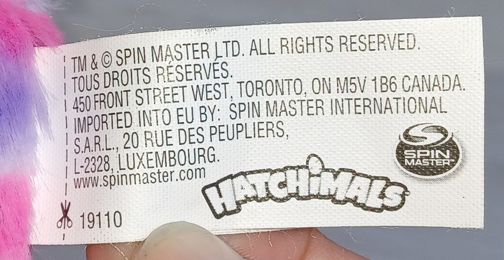 Hatchimals Spin Master Pink Giraffe Yellow Wing Interactive Toy Works EUC *Video