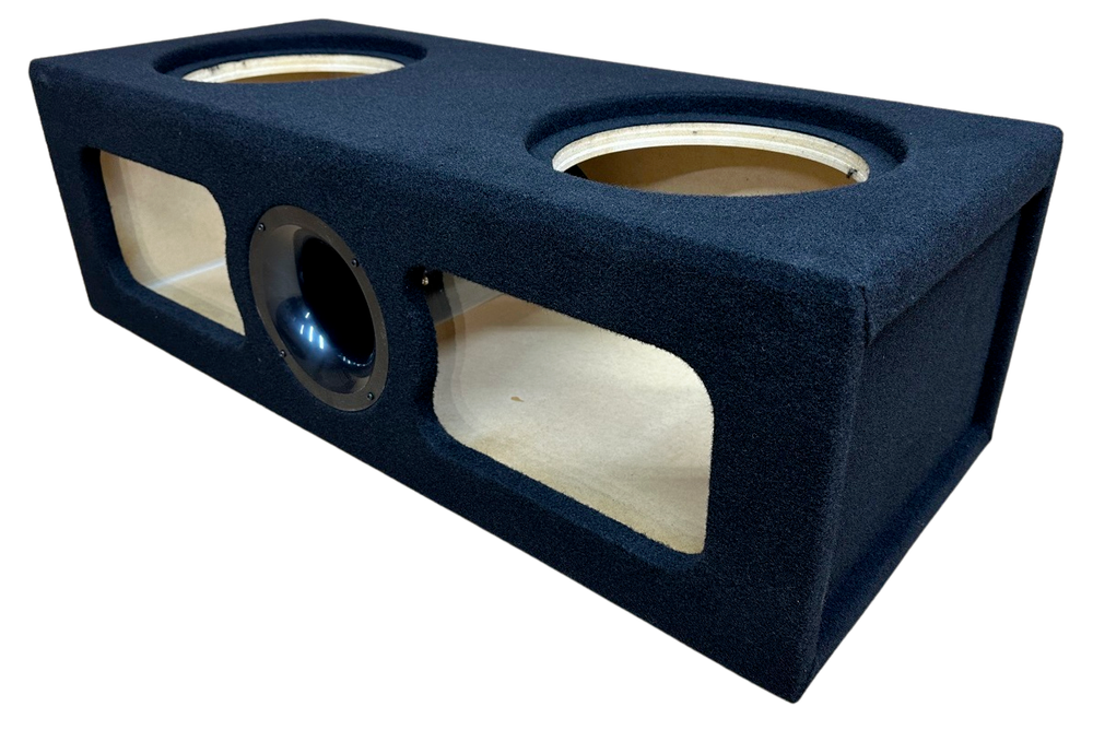 Custom Ported Sub Box Enclosure for 2 8" subs with Plexiglass Acrylic Windows