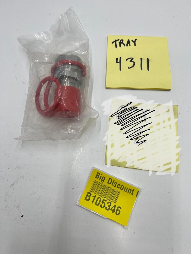 3/8" Flat Face Hydraulic Quick Connect Male Coupler Fitting, NPT Thread