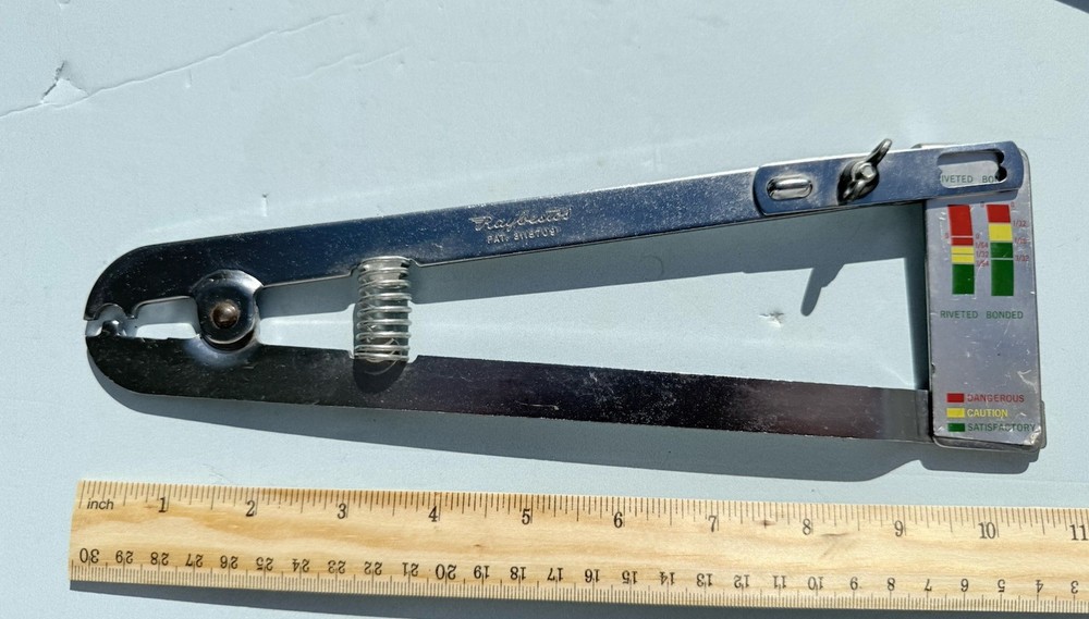 Vintage Raybestos Brake Pad Service Measuring Tool
