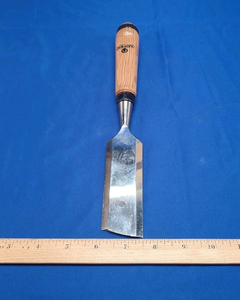 Mifer 1 1/2" Bevel Edge Socket Chisel (edge needs some TLC)