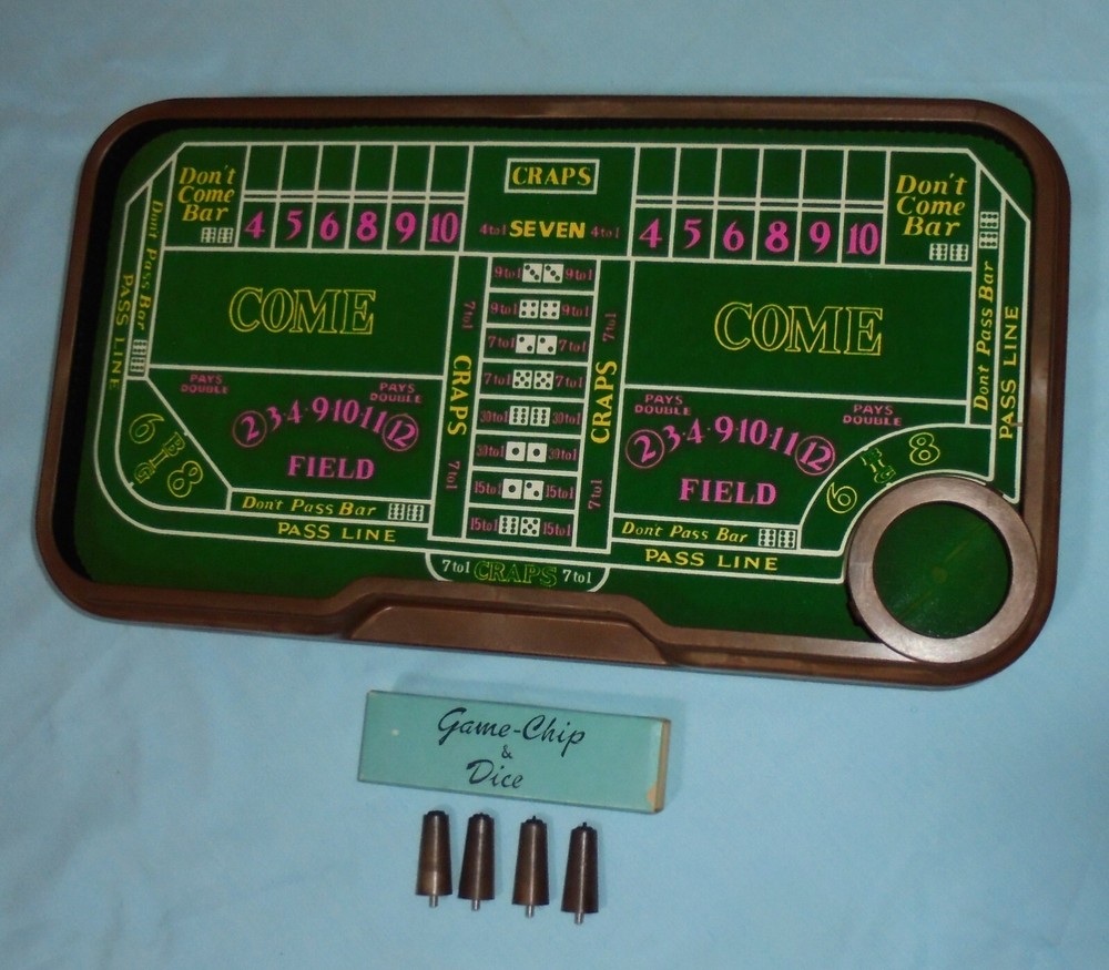 Waco Auto Shooter Craps Table Fully Automatic Dice Roller Game Complete Vintage