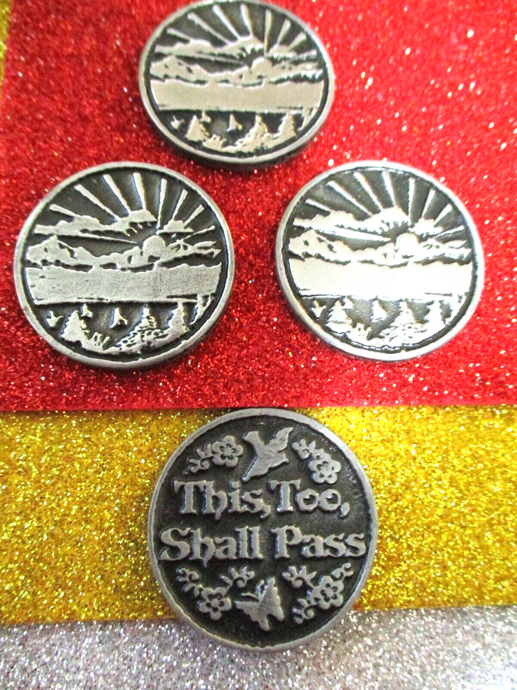 Coin Chip Brass Token Surrender Medallion Inspirational 12 Step Programs AA NA