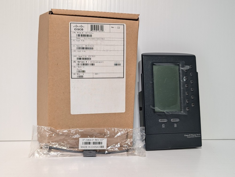Cisco CP-7915 VoIP 12 (Programmable) Line Expansion Module, Illuminated Buttons