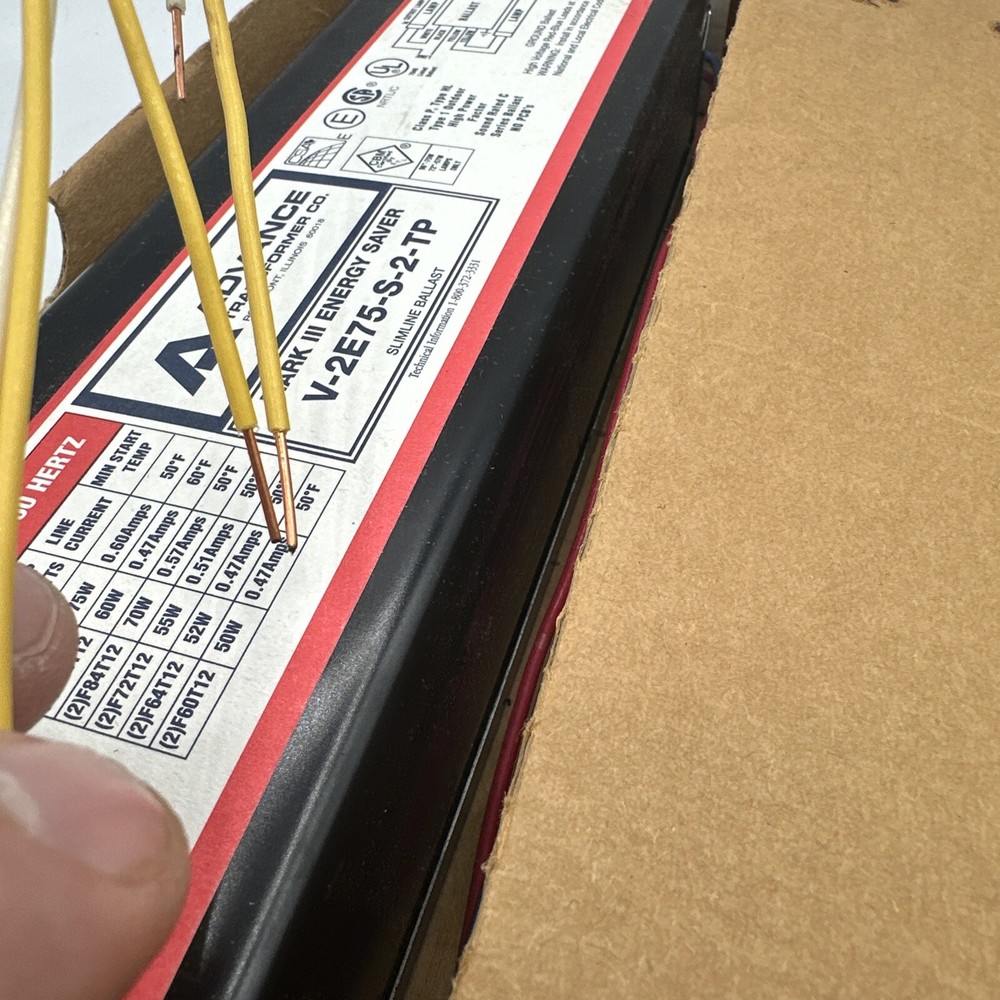 Advance V-2E75-S-2-TP Fluorescent 277-VOLT Ballast