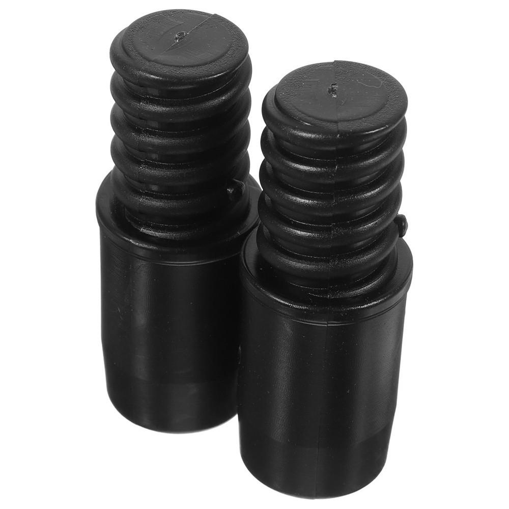 2 Pcs Threaded End Replacement Broom Handle Tips Plastic For Sweeping Poles