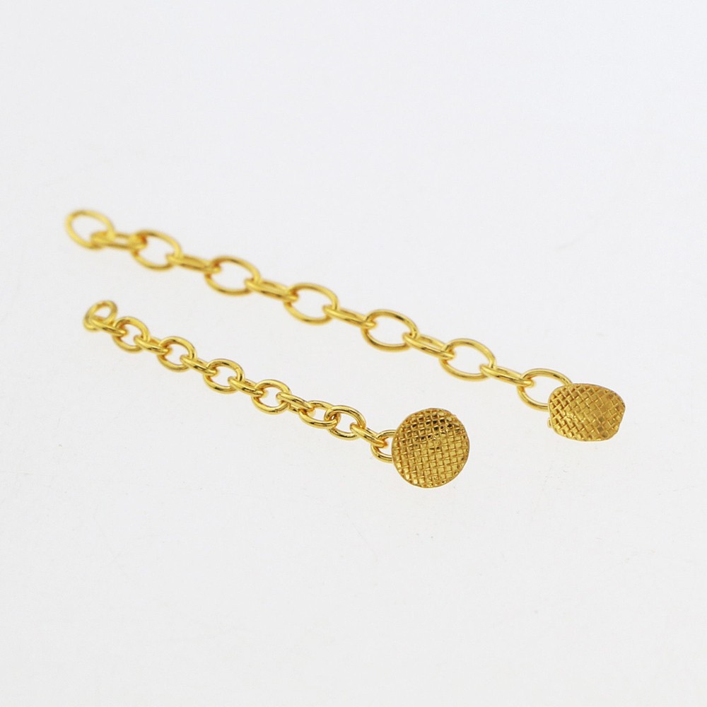 2 Pcs/Pack Dental Traction Chain Lingual Buttons Round/Rectangle Traction Chain