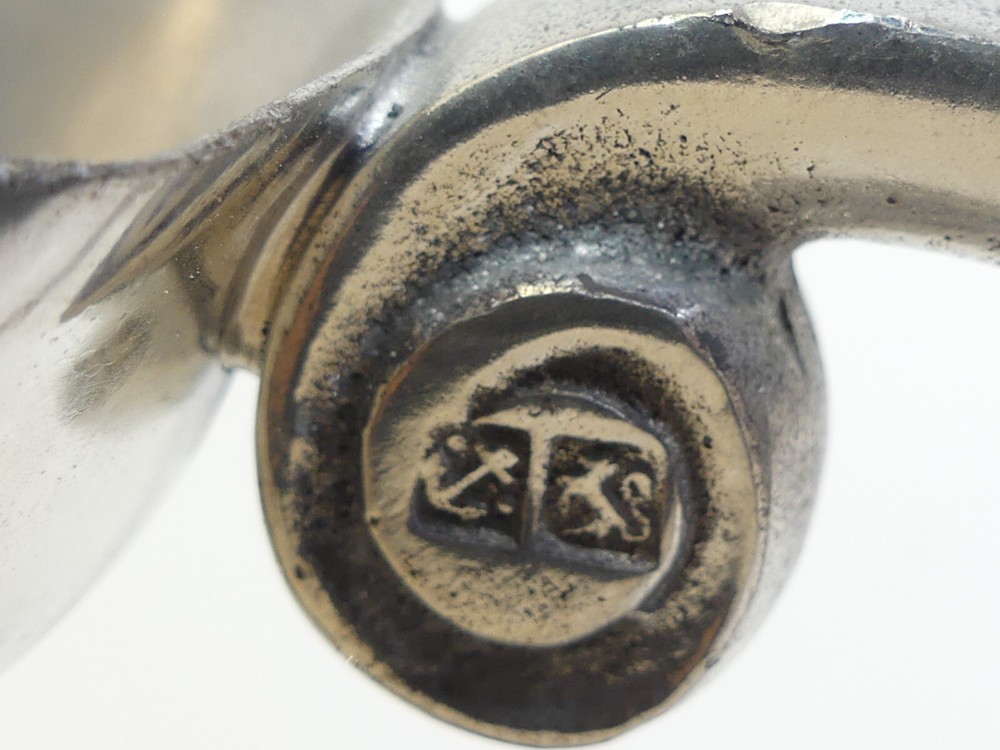(ref288CU) Large antique silver plated chamber stick