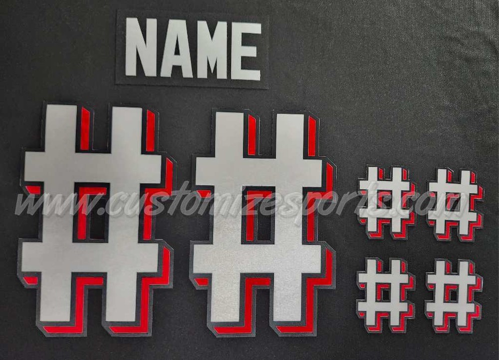 New Jersey Devils Customized Number Kit For 2021-Present 3rd Uniform