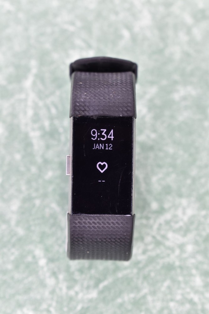 Fitbit Charge 2 Wristband Activity Tracker - Black, with charger