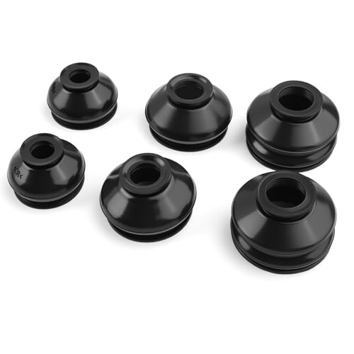 Rubber Tie Rod Boot,Universal Ball Joint Boot Replacement as Rack and 6PCS