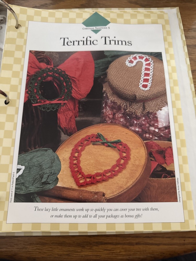 CROCHET ~ “Christmas Treasures” ~ 8 PATTERNS ONLY~