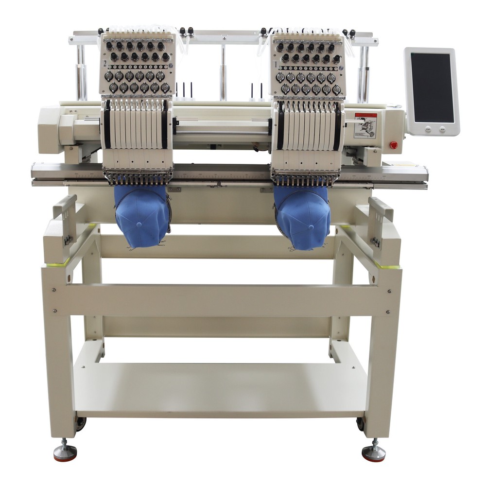 Double-station 12 Needles Automatic Computerized Embroidery Machine 110V/220V