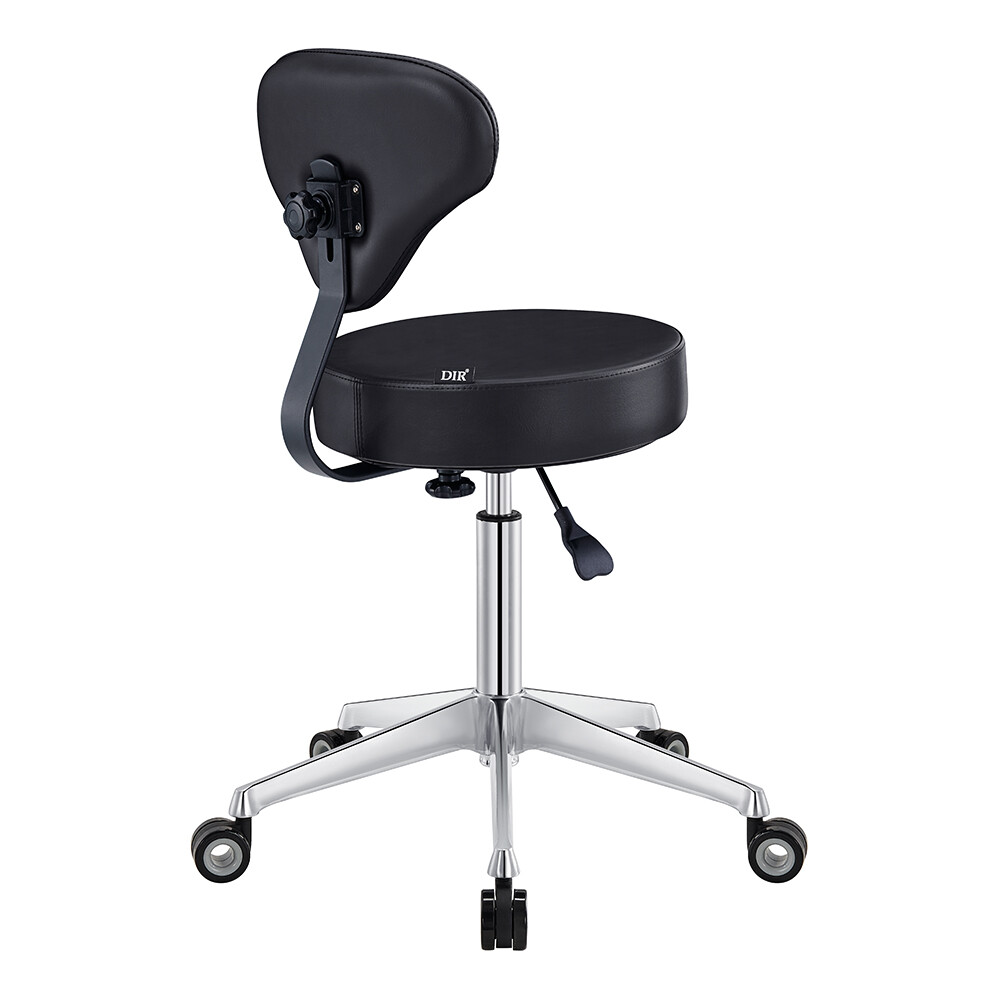Roller Stool Medical Office All Purpose Adjustable Stool with Easy Glide Wheels