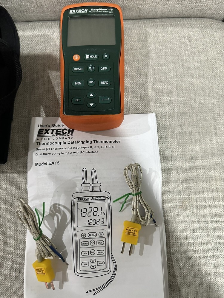 Extech EA15 Easy View Temperature Datalogging Dual Input Thermometer