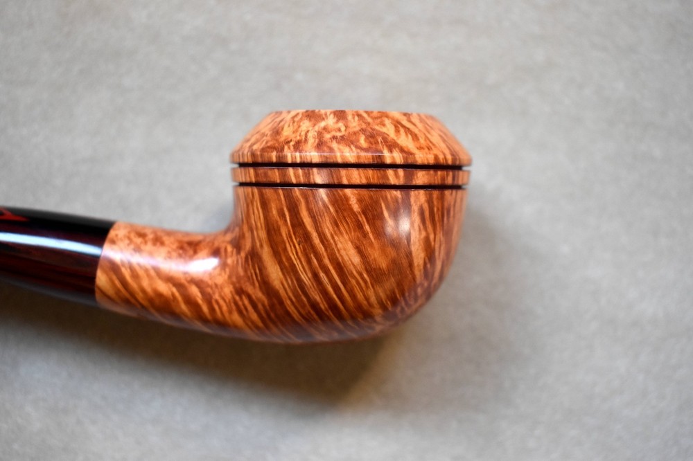 Moretti Pipe Rhodesian Freehand Cumberland Stem Hand Cut
