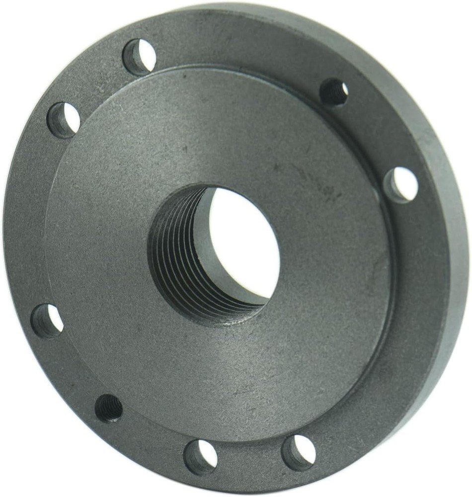 Precision 5" Threaded Lathe Back Plate for Self-Centering Chucks - Key Included