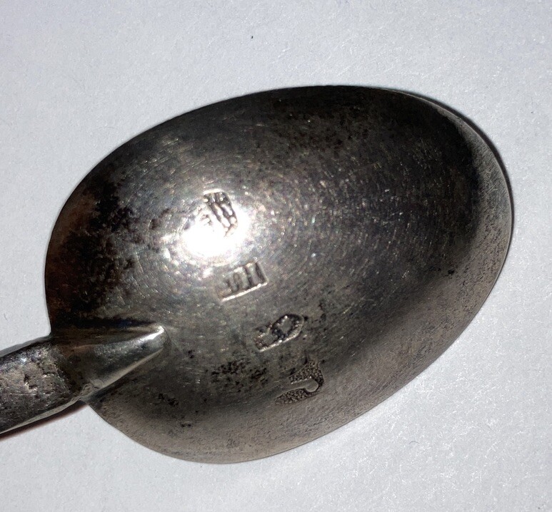 Antique Continental 13 Stork Figural silver Spoon