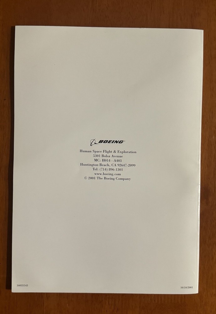 Boeing: Space Flight & Exploration (Program Booklet, 2001) RARE COLLECTIBLE