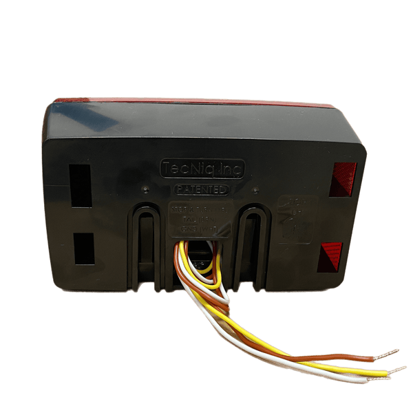 TecNiq Marine 6" Eight Function Box Tail Light Left Side Pigtail T86-RR2LP-1