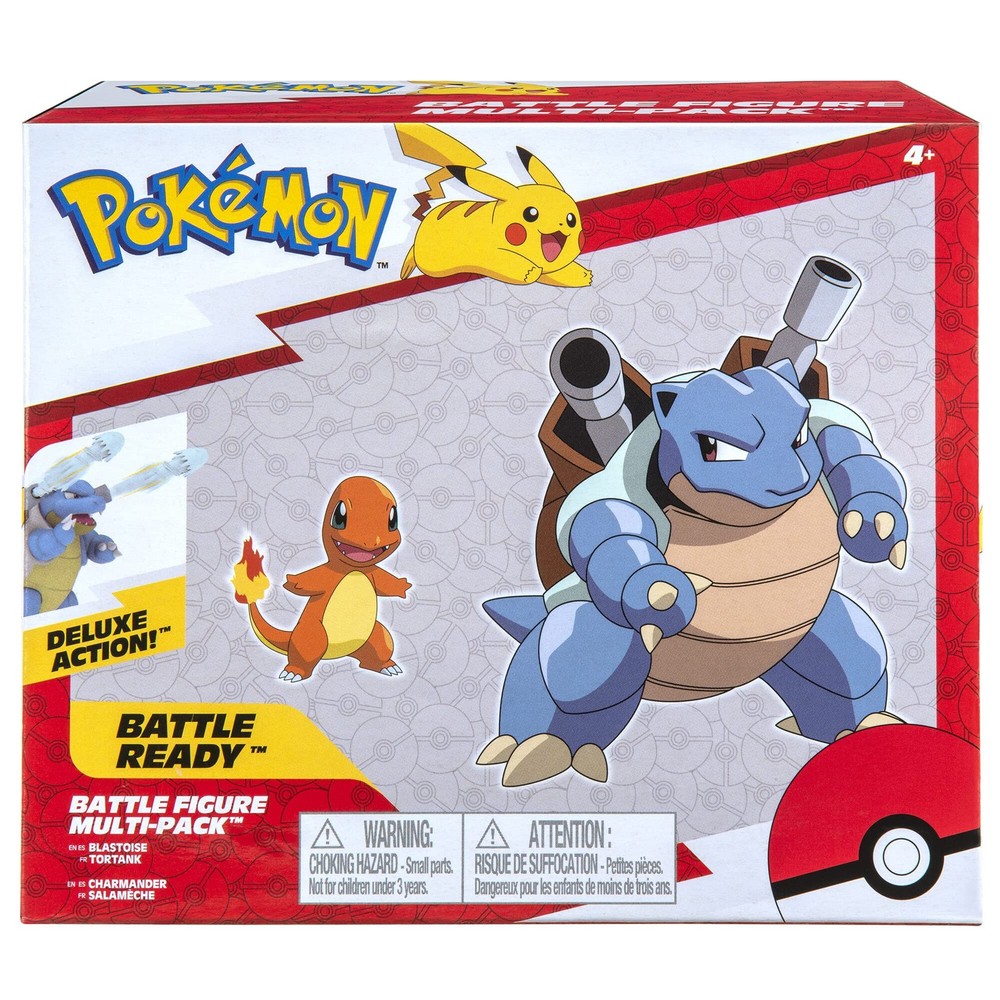 Pokémon Battle Figure 2 2 Piece assortment, Blastoise & Charmander