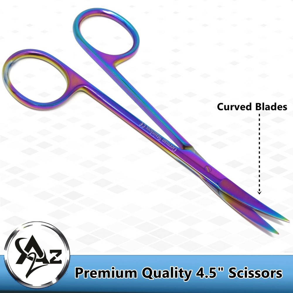 Small Curve Scissors for Grooming - Beard, Ear, Eyebrows, Moustache, Nose Trim