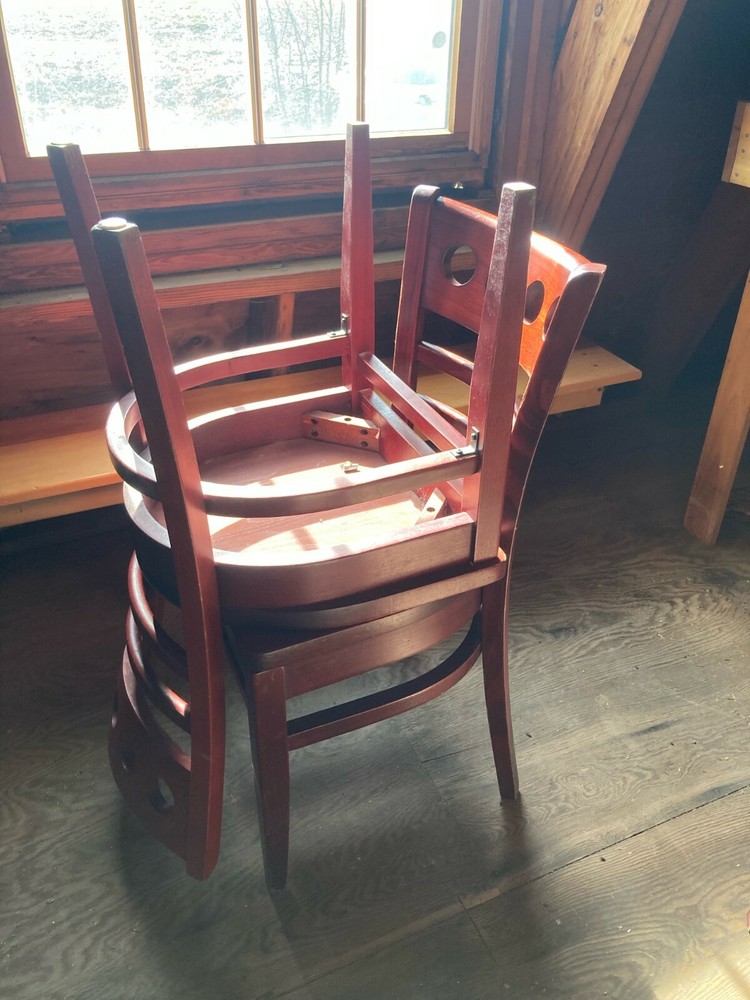Restaurant Chairs, Wood, formerly from ESPN Zone