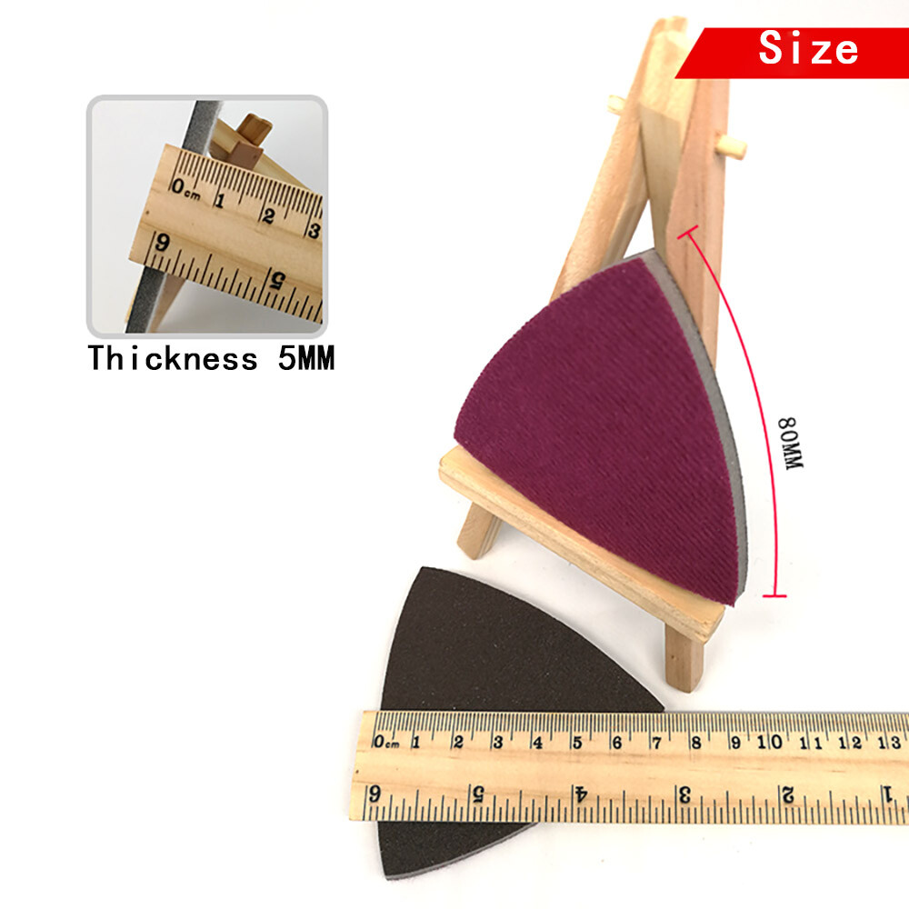 300-3000Grit 80mm Mouse Sanding Sheets Triangular Sponge Sander Pad Wet Dry Sand