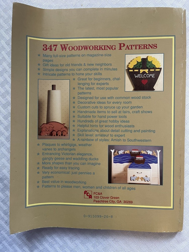 347 Woodworking Uncut Patterns 1993