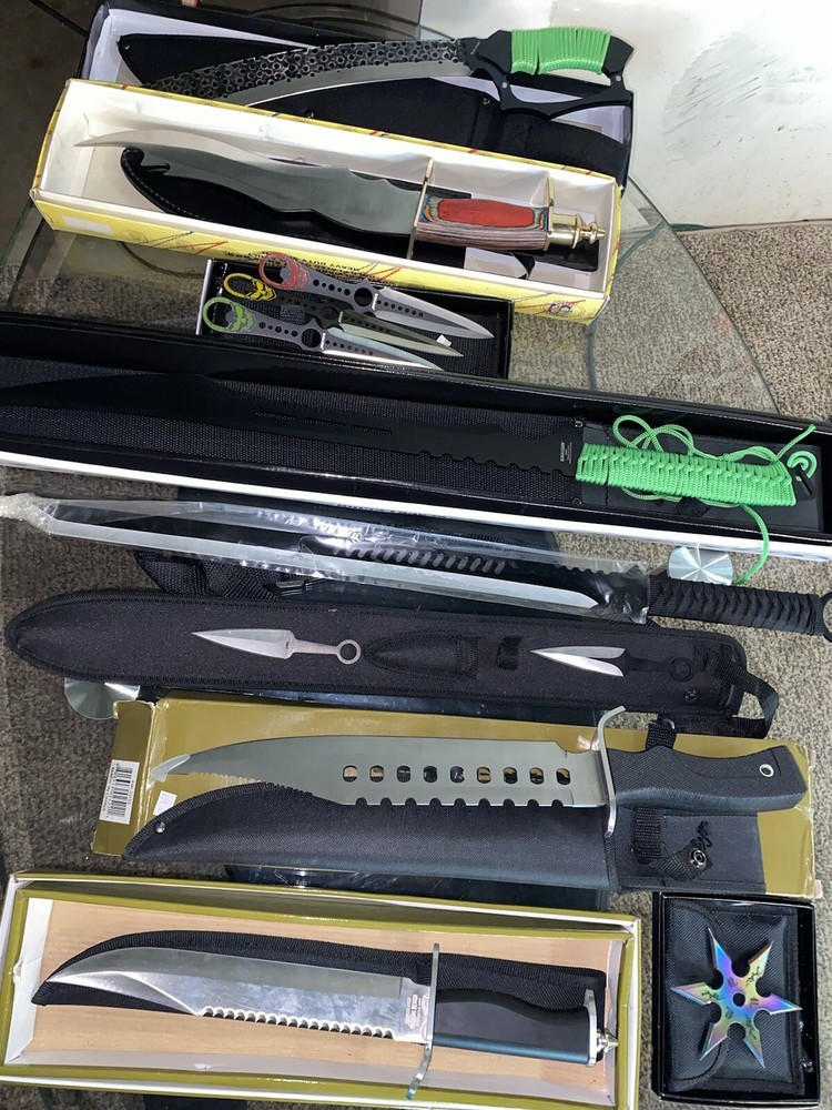 sword and knifes
