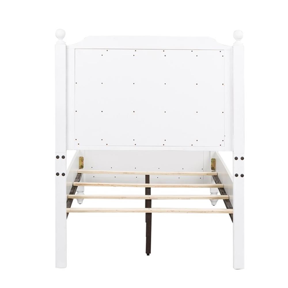 Cottage View White Twin Wood Panel Bed