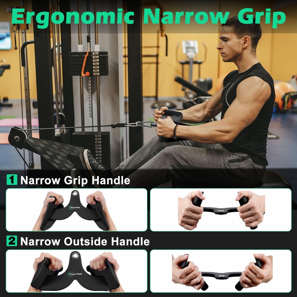TRACE KASA LAT Pulldown Attachments: LAT Pull Down Bar Cable Machine Attachme...
