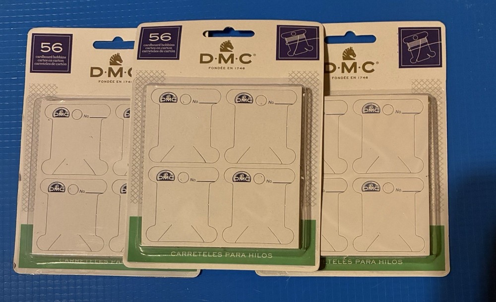 Cardboard Floss Bobbins 56/Pkg