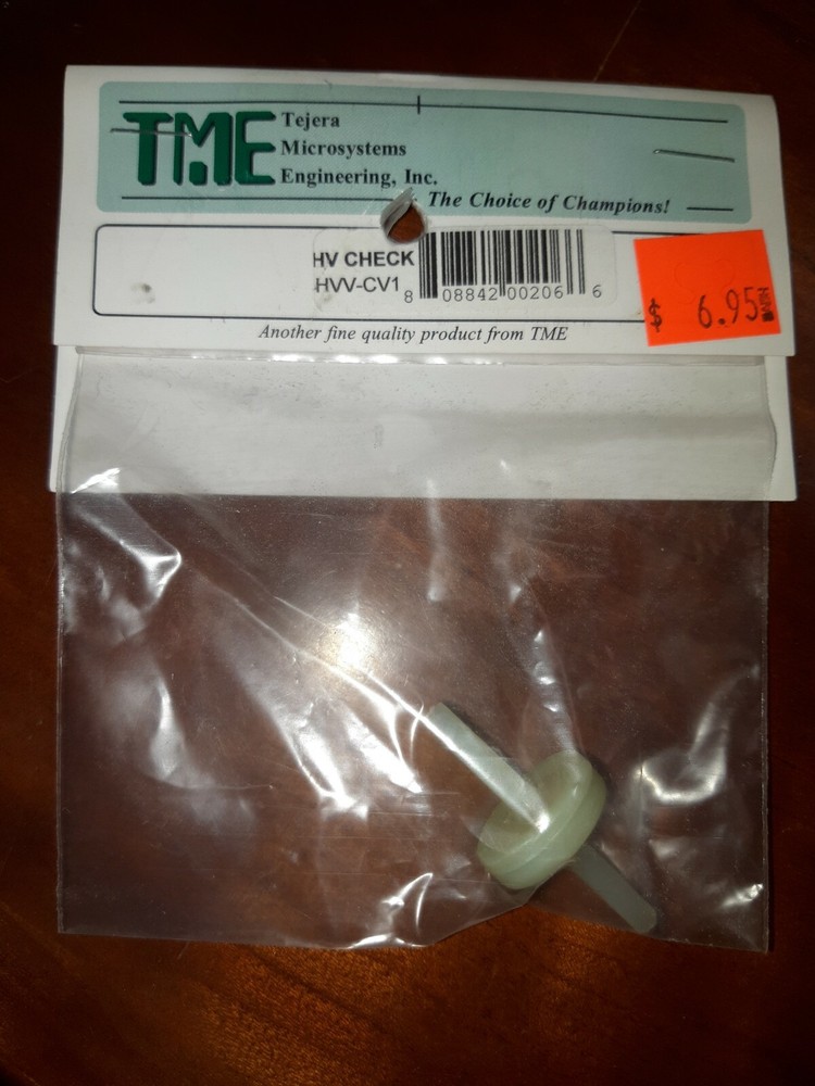 TEJERA MICROSYSTEMS HIGH VOLUME CHECK VALVE HVV-CV1 NEW IN PACKAGE